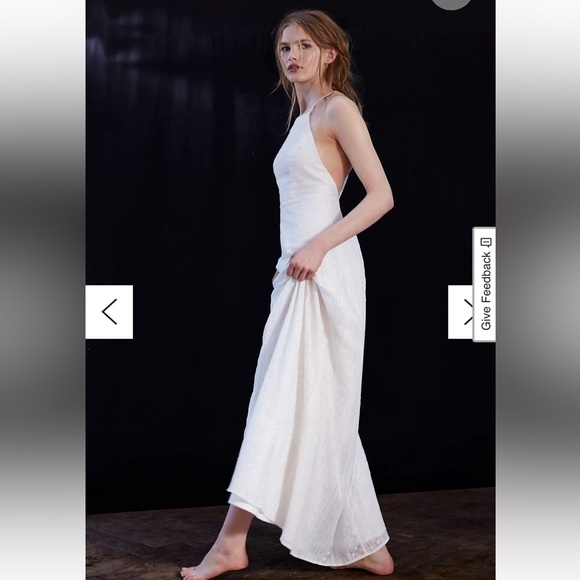 Kimchi Blue Maxi Dress Size Small Urban Outfitters White Wedding Bridal - Picture 4 of 16